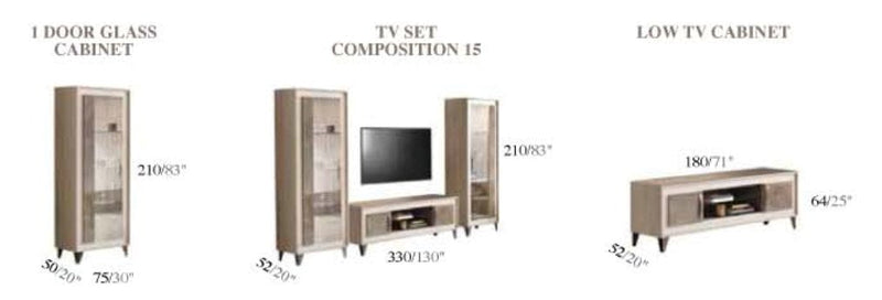 Arredoambra Entertainment Center By Arredoclassic, Italy Set - DMV Furniture