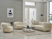 Arthur 3-pieces (Sofa & Loveseat & Chair) Livingroom in Cream - 200-SIM-ART-ERATO08-321