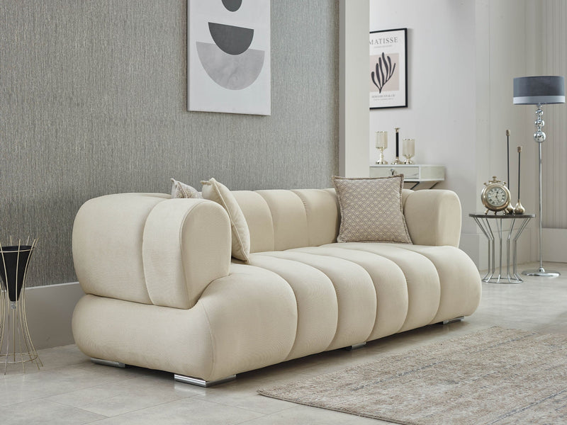 Arthur 3-pieces (Sofa & Loveseat & Chair) Livingroom in Cream - 200-SIM-ART-ERATO08-321