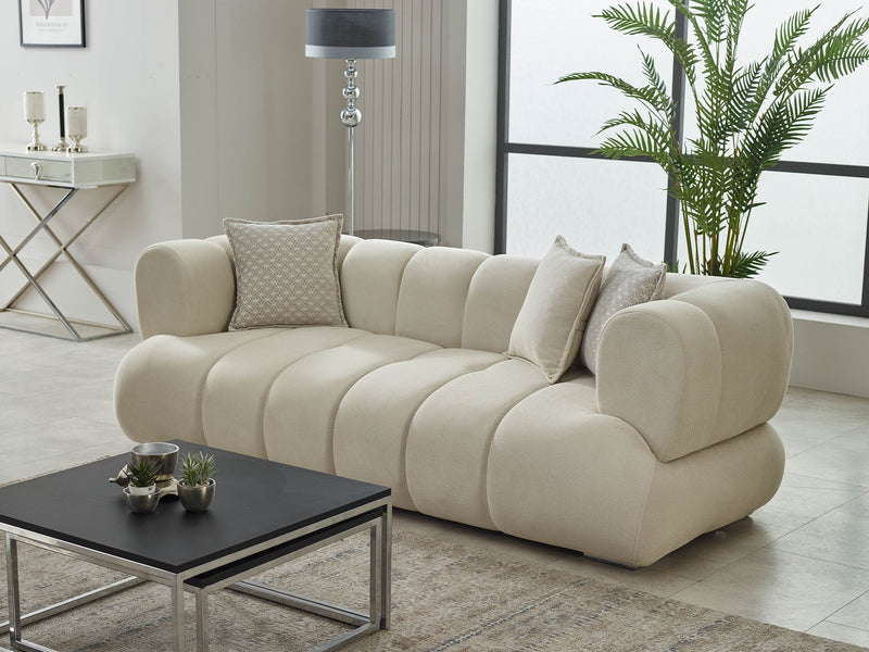 Arthur 3-pieces (Sofa & Loveseat & Chair) Livingroom in Cream - 200-SIM-ART-ERATO08-321