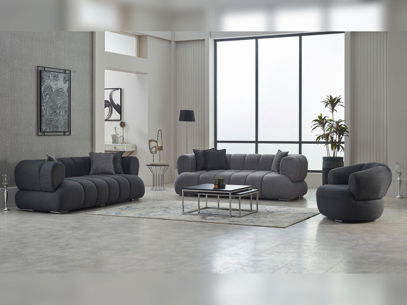 Arthur 3-pieces (Sofa & Loveseat & Chair) Livingroom in Cream - 200-SIM-ART-ERATO08-321