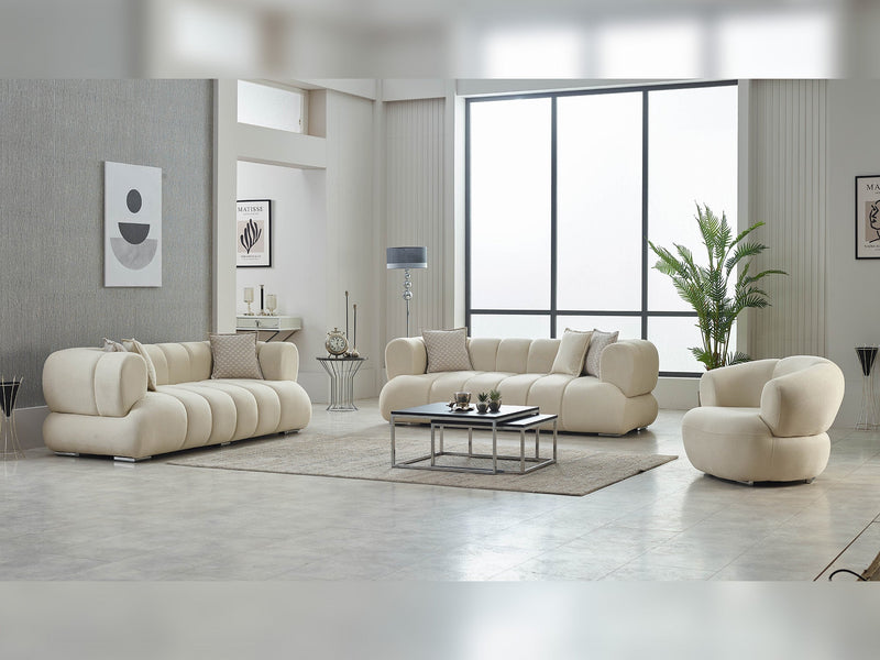 Arthur Stationary Loveseat in Black - 200-SIM-ART-ERATO16-2