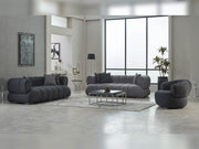 Arthur Stationary Loveseat in Black - 200-SIM-ART-ERATO16-2
