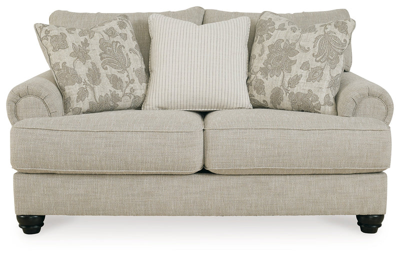 Asanti Sofa and Loveseat in Fog - PKG012989