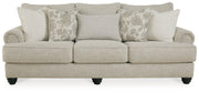 Asanti Sofa, Loveseat, Chair and Ottoman in Fog - PKG012990