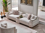 Asel Stationary Four Seat Sofa in Cream - 200-SAN-ASE-CRE-4