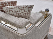 Asel Stationary Four Seat Sofa in Cream - 200-SAN-ASE-CRE-4