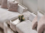 Asel Stationary Four Seat Sofa in Cream - 200-SAN-ASE-CRE-4