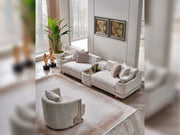 Asel Stationary Four Seat Sofa in Cream - 200-SAN-ASE-CRE-4
