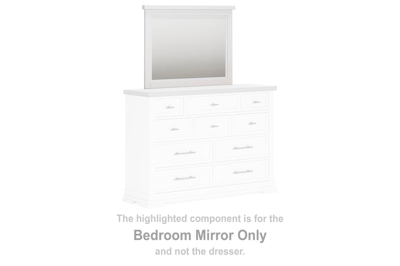 Ashbryn White/Natural Bedroom Mirror - B844-36