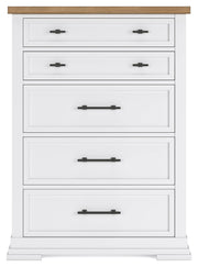 Ashbryn White/Natural Panel Storage Bedroom Set from Ashley - DMV Furniture