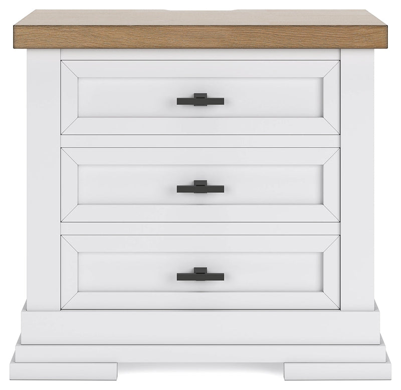 Ashbryn White/Natural Panel Storage Bedroom Set from Ashley - DMV Furniture