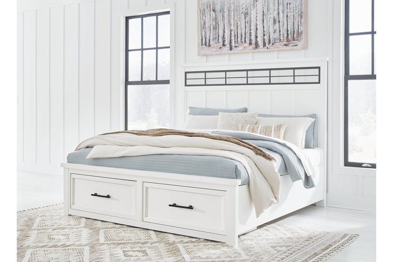 Ashbryn White/Natural Panel Storage Bedroom Set - DMV FurnitureBedroom Set