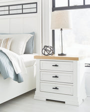 Ashbryn White/Natural Panel Storage Bedroom Set - DMV FurnitureBedroom Set