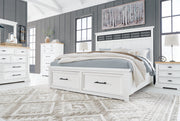 Ashbryn White/Natural Panel Storage Bedroom Set - DMV FurnitureBedroom Set