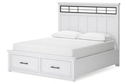 Ashbryn White/Natural Panel Storage Bedroom Set - DMV FurnitureBedroom Set