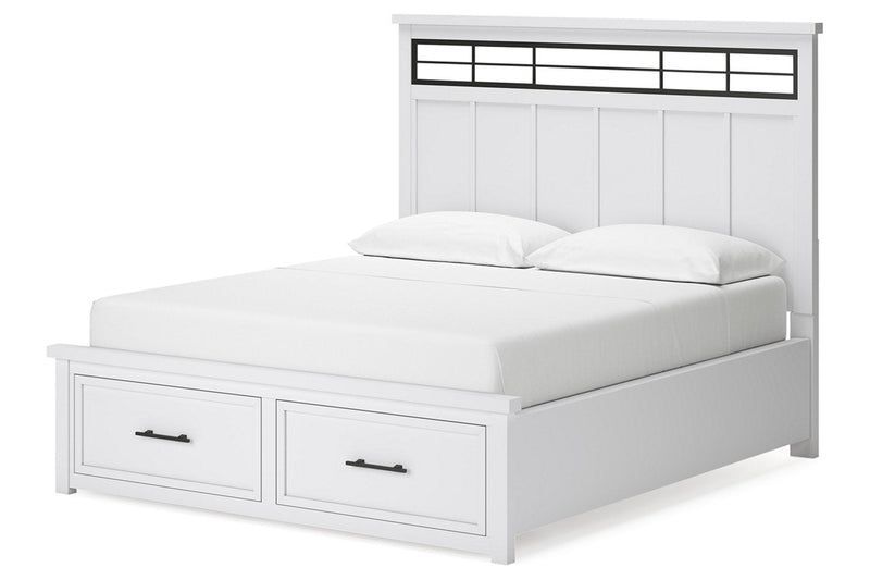 Ashbryn White/Natural Panel Storage Bedroom Set - DMV FurnitureBedroom Set