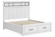 Ashbryn White/Natural Panel Storage Bedroom Set - DMV FurnitureBedroom Set