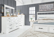 Ashbryn White/Natural Panel Storage Bedroom Set - DMV FurnitureBedroom Set