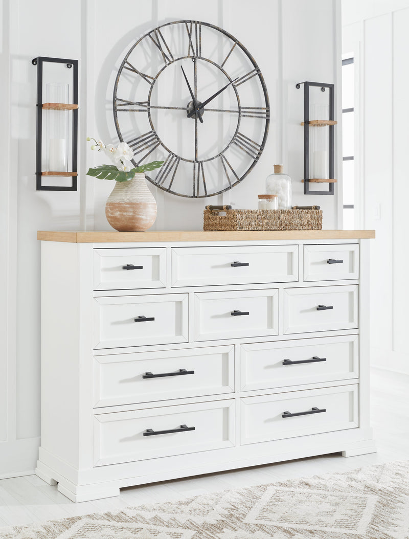Ashbryn White/Natural Panel Storage Bedroom Set - DMV FurnitureBedroom Set