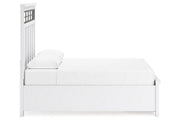 Ashbryn White/Natural Queen Platform Storage Bed - DMV FurnitureQueen Bed