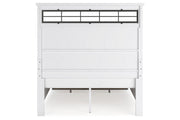 Ashbryn White/Natural Queen Platform Storage Bed - DMV FurnitureQueen Bed