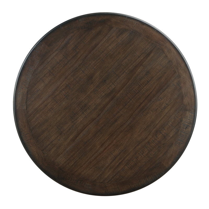 Asher Black/Brown Round 5 - Piece Dining Room Set - DMV FurnitureDining Room Set