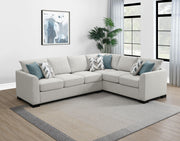 Ashford Chenille Upholstered Sleeper Sectional Sofa Greige - 500818