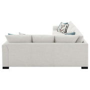 Ashford Chenille Upholstered Sleeper Sectional Sofa Greige - 500818