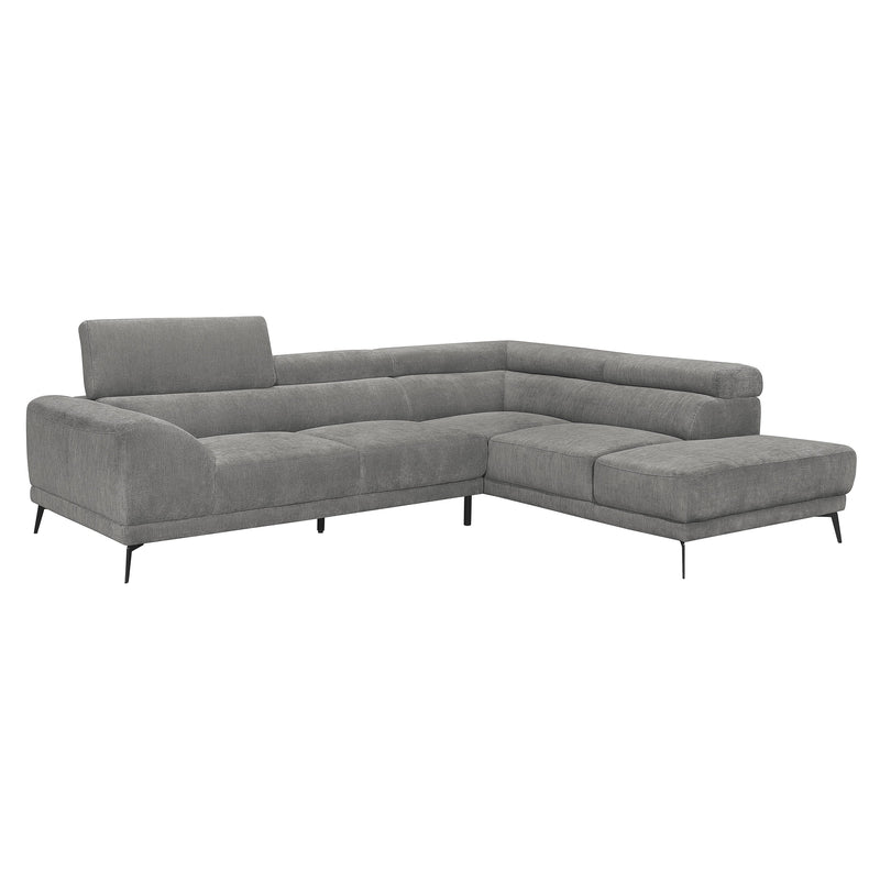 Ashland Gray RAF Sectional - DMV FurnitureSectional