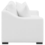 Ashlyn 2-piece Upholstered Sloped Arm Sofa Set White - 509891-S2