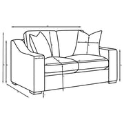 Ashlyn 2-piece Upholstered Sloped Arm Sofa Set White - 509891-S2