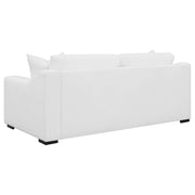 Ashlyn 2-piece Upholstered Sloped Arm Sofa Set White - 509891-S2
