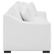 Ashlyn 2-piece Upholstered Sloped Arm Sofa Set White - 509891-S2