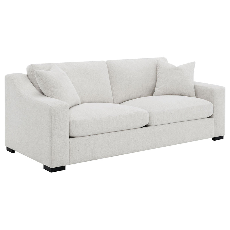 Ashlyn 2-piece Upholstered Track Arm Sofa Set Sand - 552091-S2