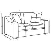 Ashlyn 2-piece Upholstered Track Arm Sofa Set Sand - 552091-S2