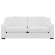 Ashlyn 3-piece Upholstered Sloped Arm Sofa Set White - 509891-S3