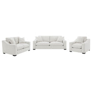 Ashlyn 3-piece Upholstered Track Arm Sofa Set Sand - 552091-S3
