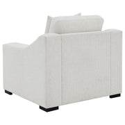 Ashlyn Fabric Upholstered Track Arm Accent Chair Sand - 552093