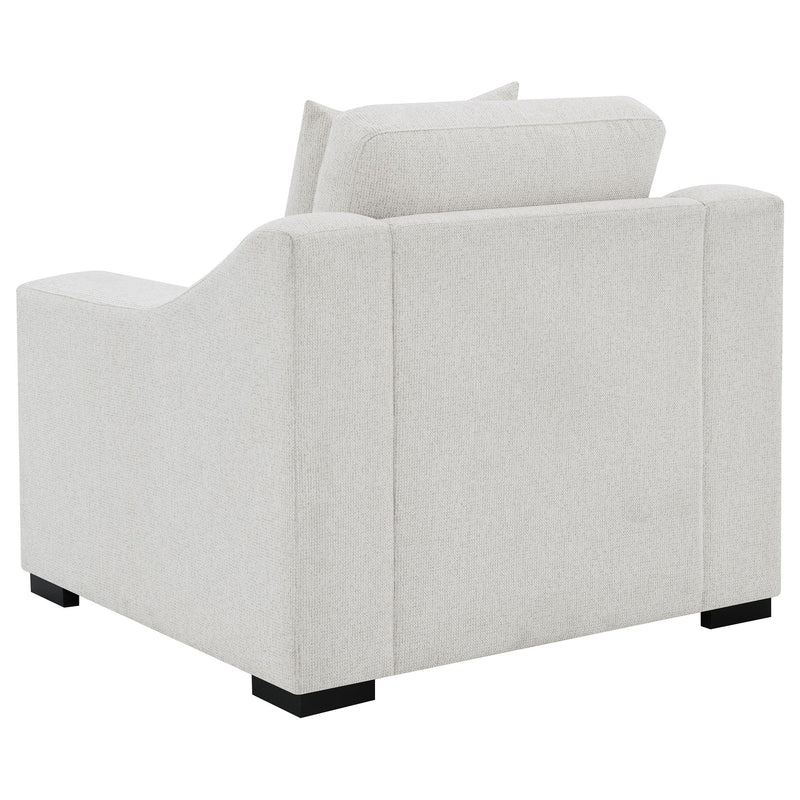 Ashlyn Fabric Upholstered Track Arm Accent Chair Sand - 552093