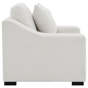 Ashlyn Fabric Upholstered Track Arm Accent Chair Sand - 552093