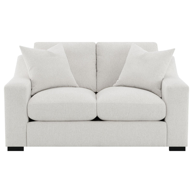 Ashlyn Fabric Upholstered Track Arm Loveseat Sand - 552092