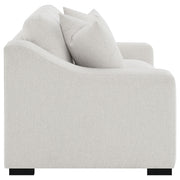 Ashlyn Fabric Upholstered Track Arm Loveseat Sand - 552092