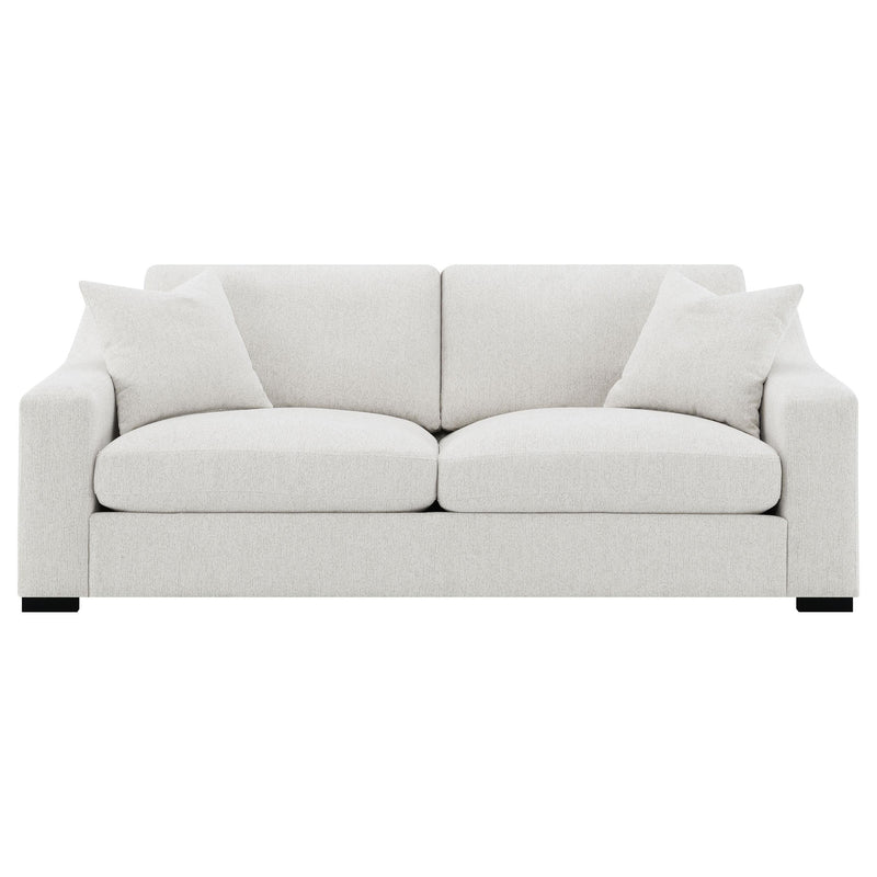 Ashlyn Fabric Upholstered Track Arm Sofa Sand - 552091