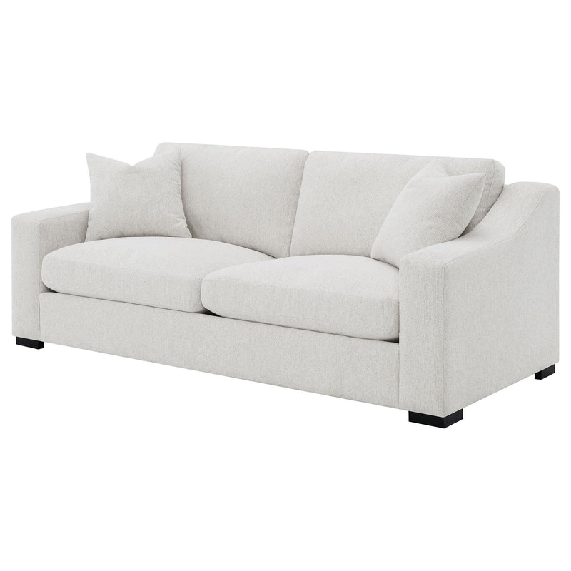 Ashlyn Fabric Upholstered Track Arm Sofa Sand - 552091