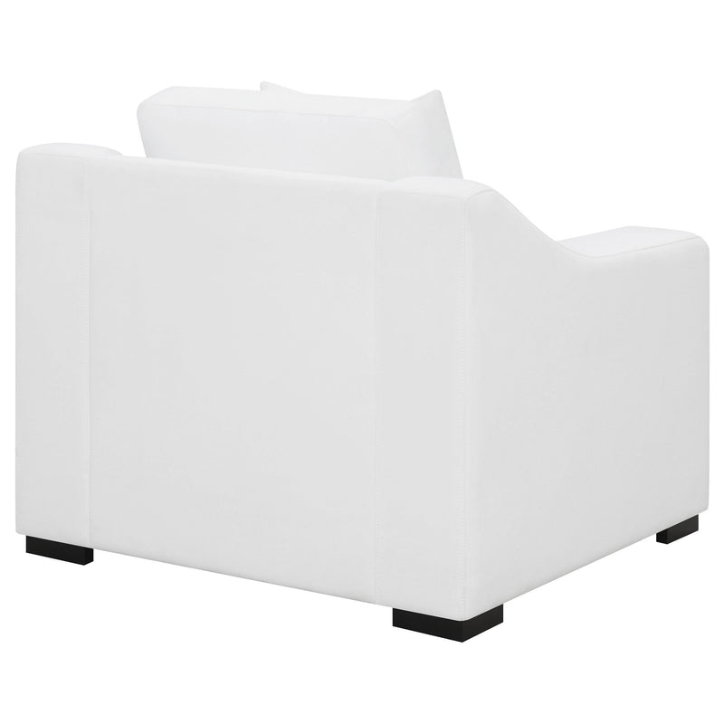 Ashlyn Upholstered Sloped Arm Accent Chair White - 509893
