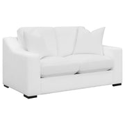Ashlyn Upholstered Sloped Arm Loveseat White - 509892
