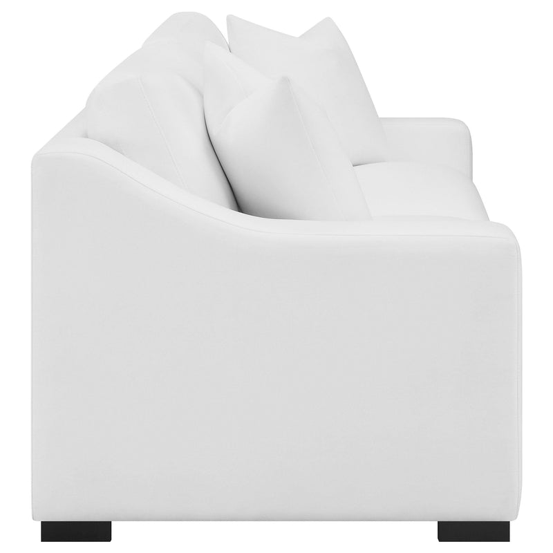 Ashlyn Upholstered Sloped Arm Sofa White - 509891