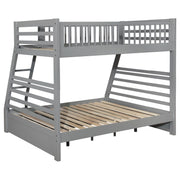 Ashton 2-drawer Wood Twin Over Full Bunk Bed Grey - 460182