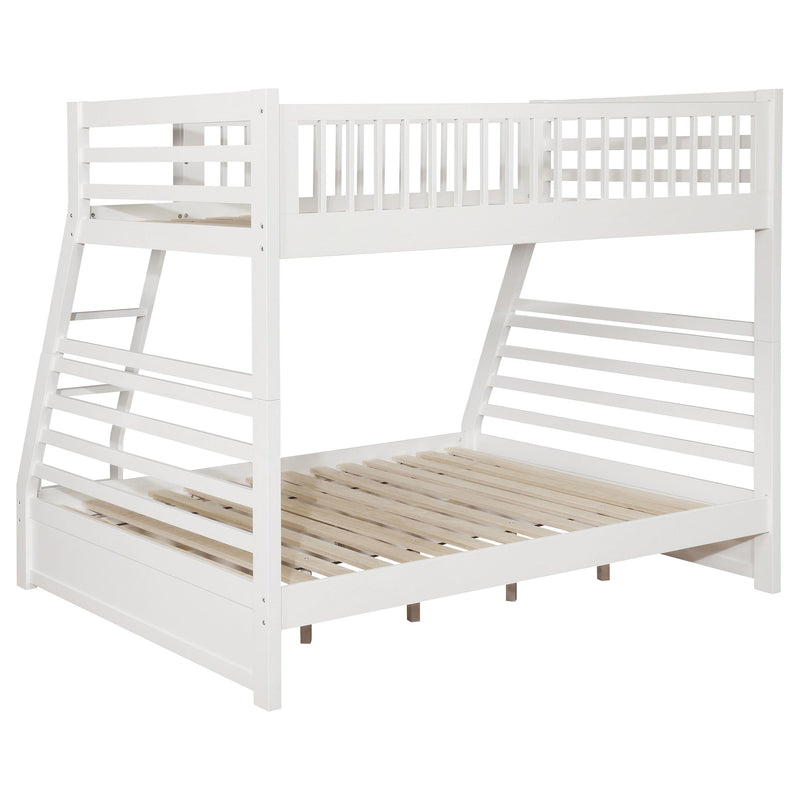 Ashton 2-drawer Wood Twin Over Full Bunk Bed White - 460180